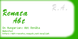 renata abt business card